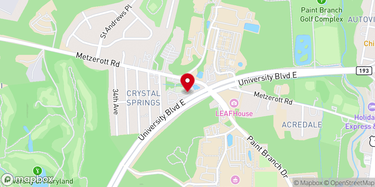 Map showing location of House at the Crossroads