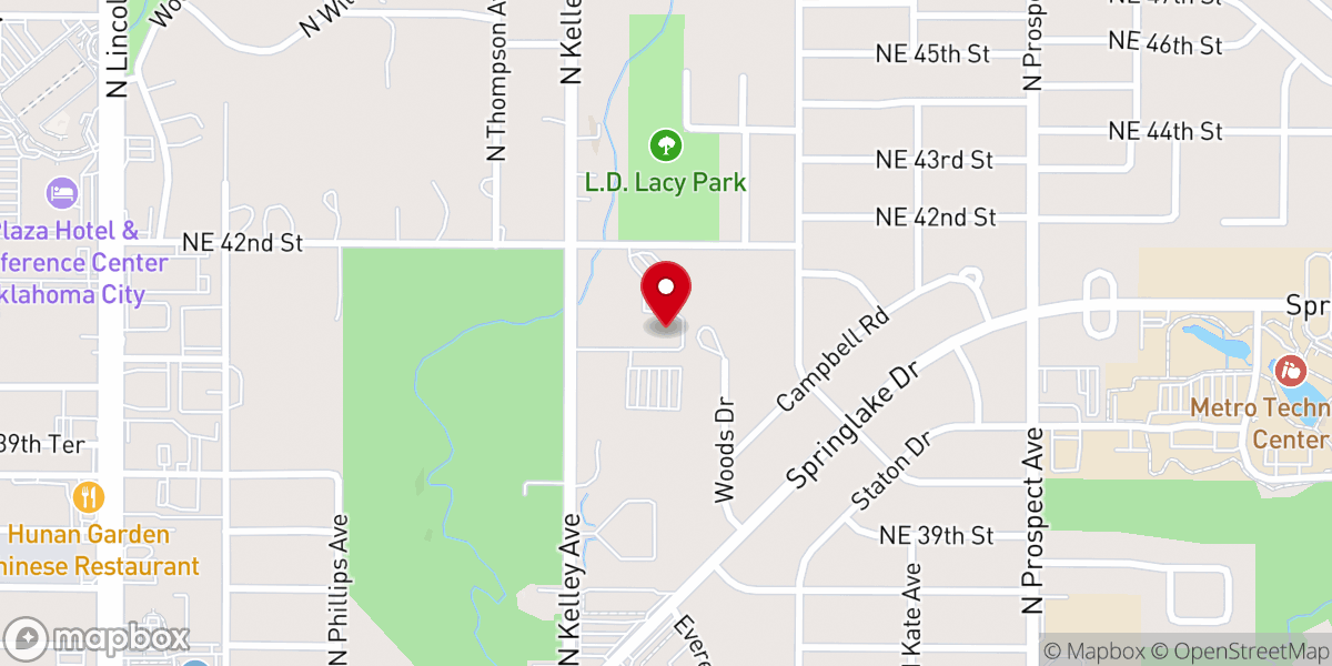 Map showing location of Greater Mount Olive Baptist Church