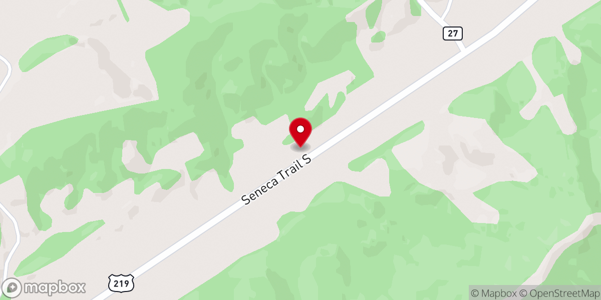 Map showing location of Lindside Church