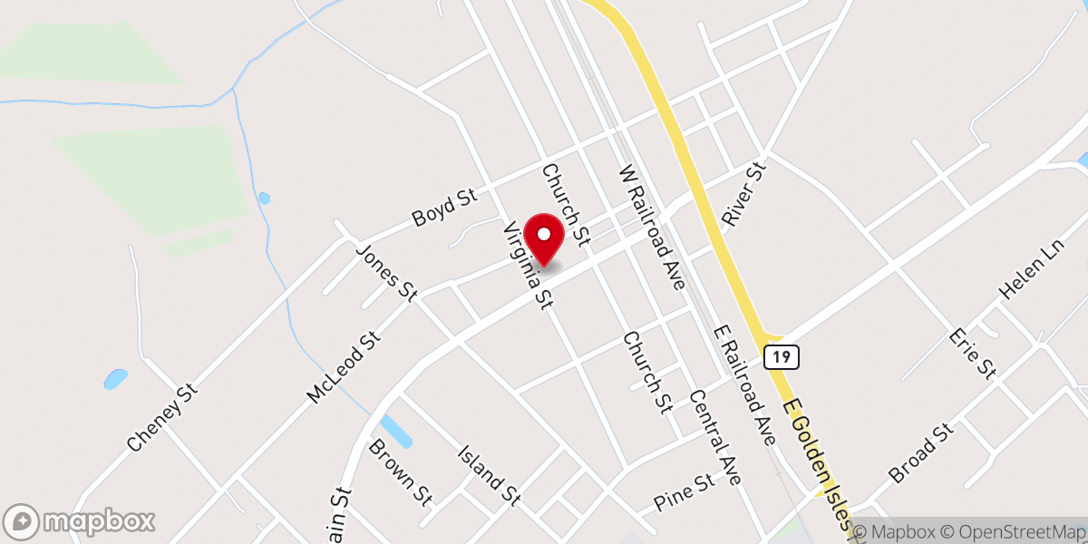 Map showing location of New Life Empowerment Center