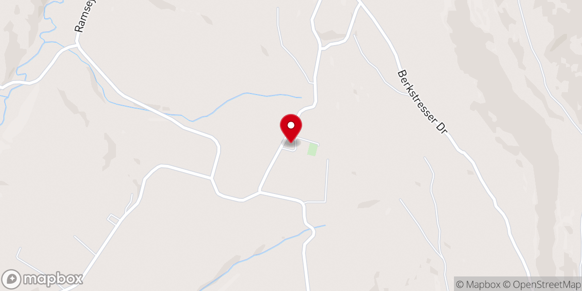 Map showing location of Mountain Chapel Church