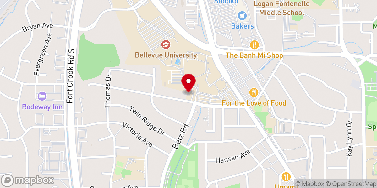 Map showing location of Twin Valley Evangelical Free