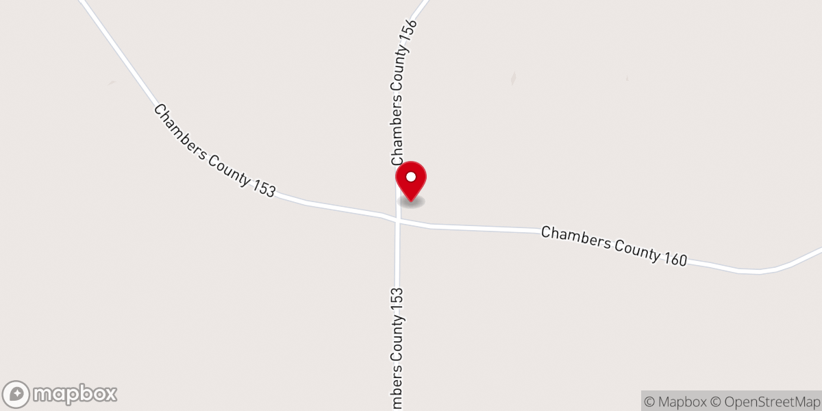 Map showing location of Mount Hickory Church