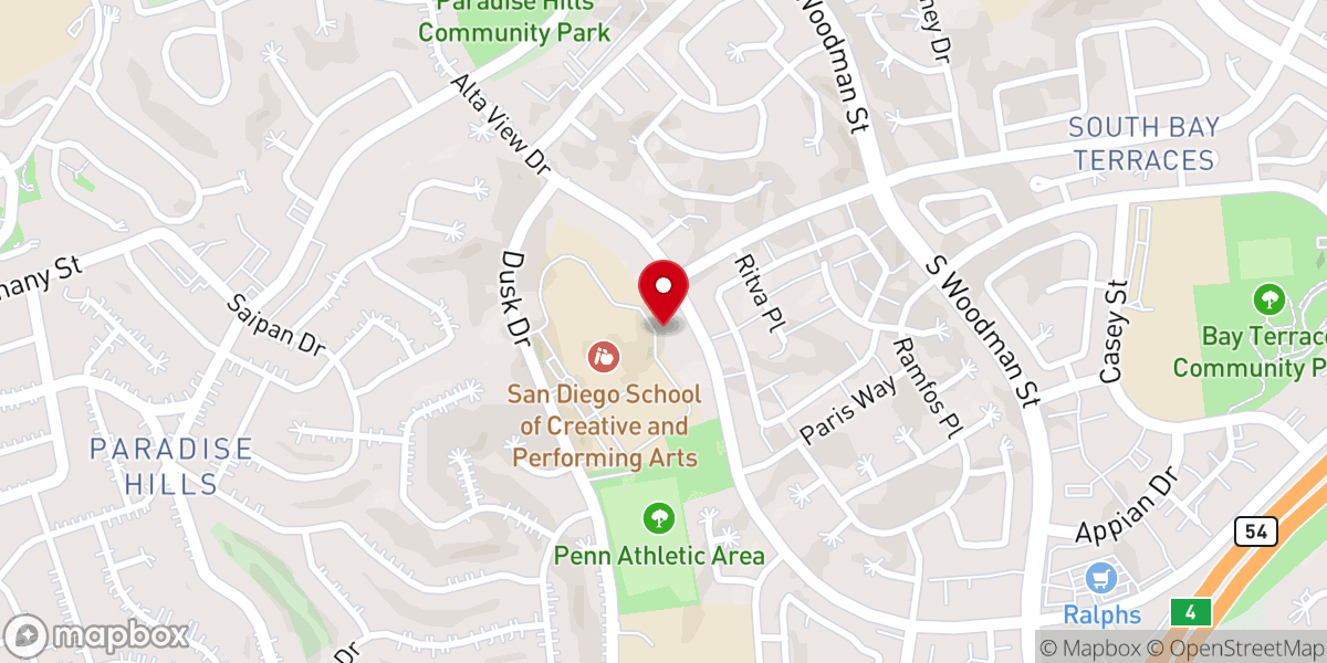 Map showing location of Iglesia Apostolica Remanente Escogido SD