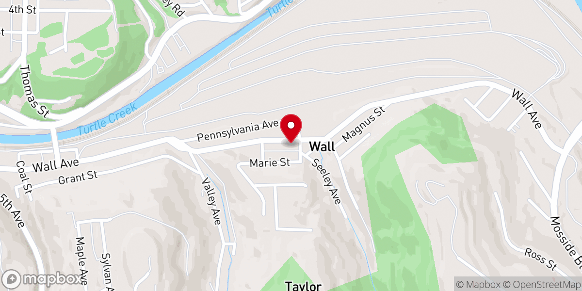 Map showing location of Holy Trinity Byzantine Catholic Church