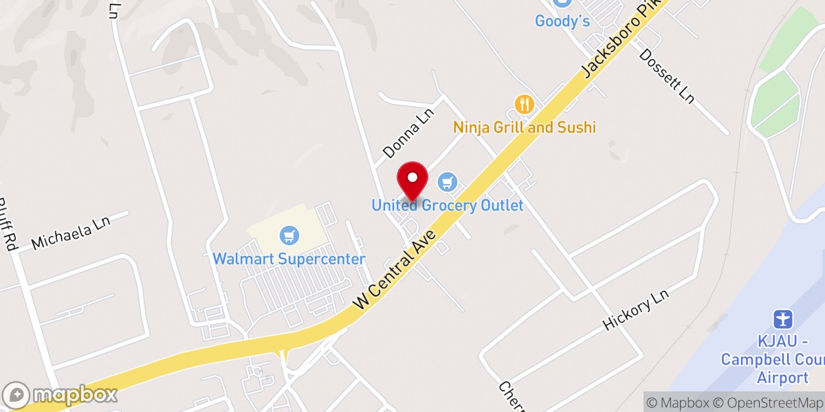 Map showing location of Apostolic Life Church