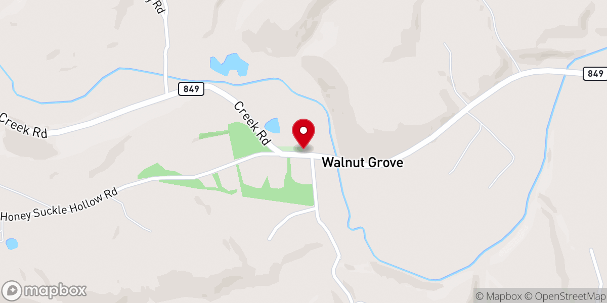 Map showing location of Wesley Chapel