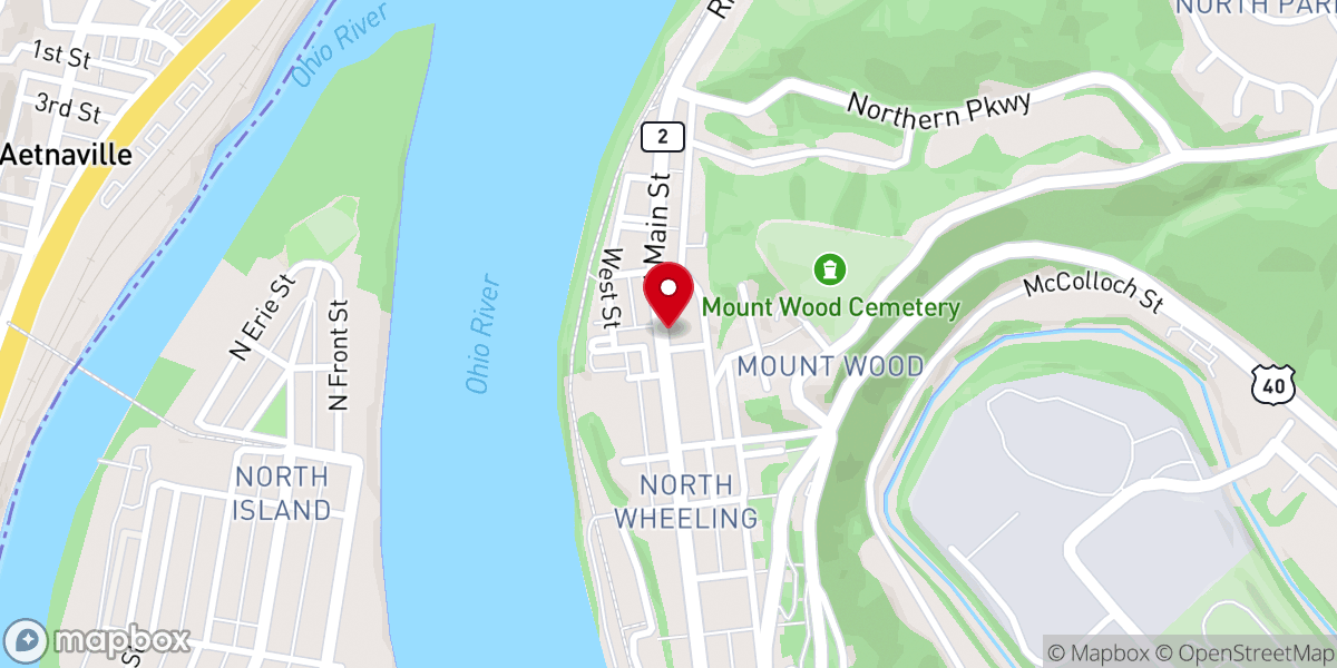 Map showing location of Bethlehem Apostolic Temple