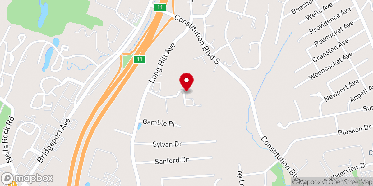 Map showing location of St. Margaret Mary Church