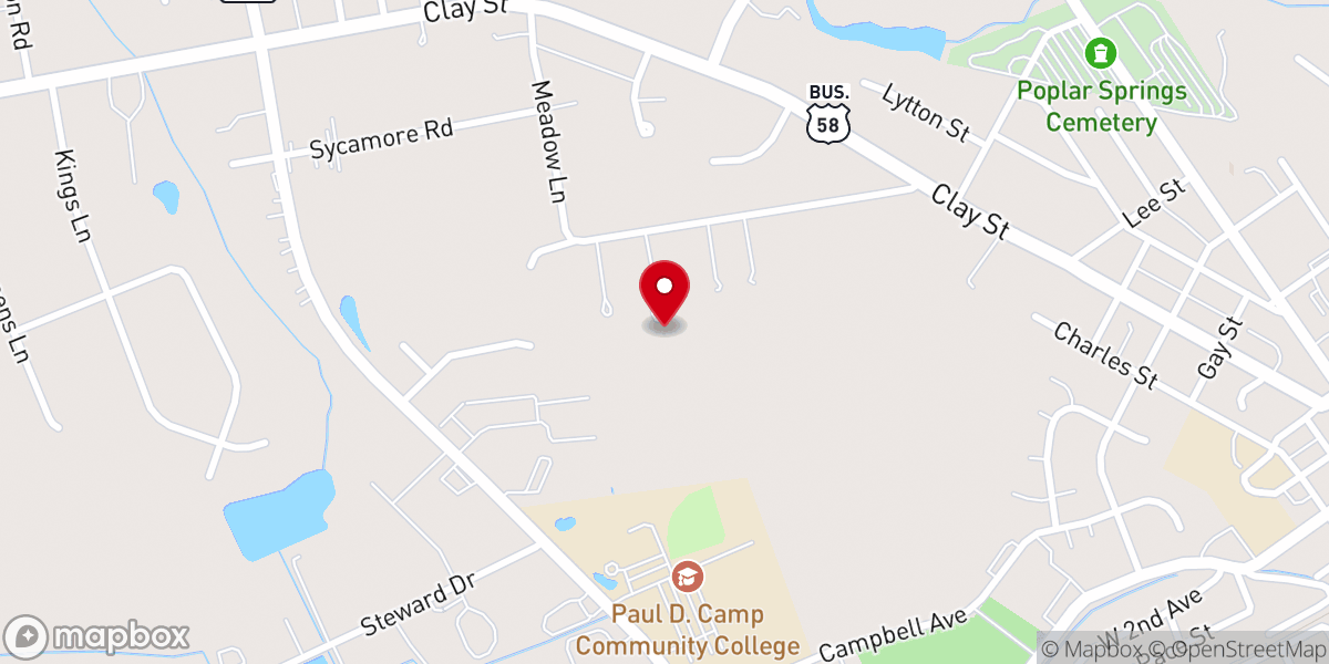 Map showing location of Diamond Grove Baptist Church