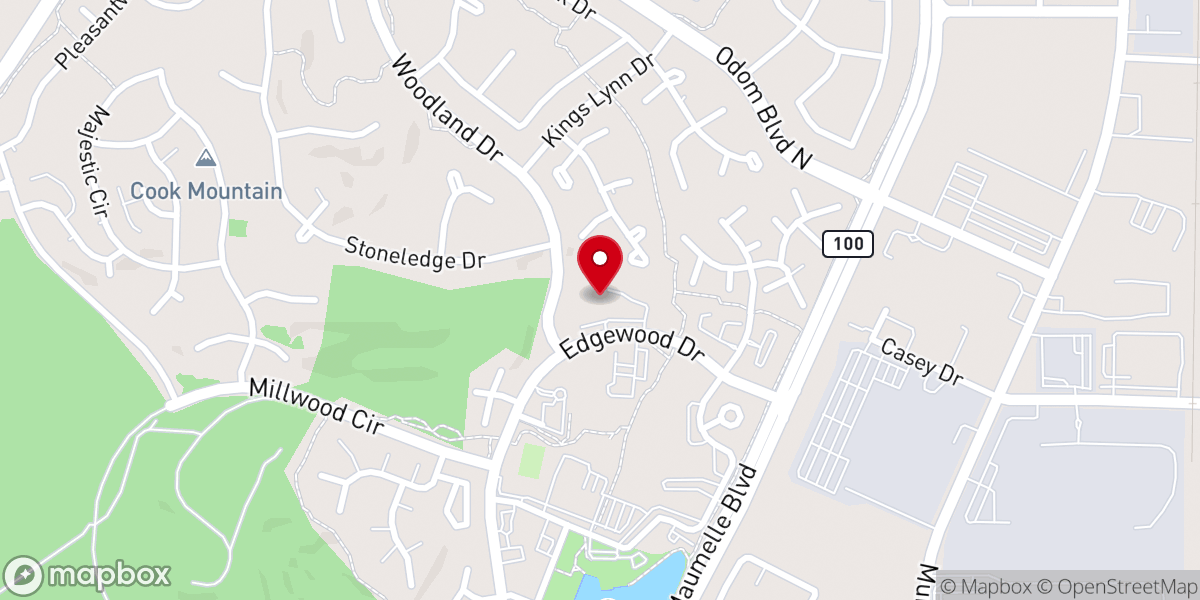 Map showing location of St. Nicholas Episcopal Church