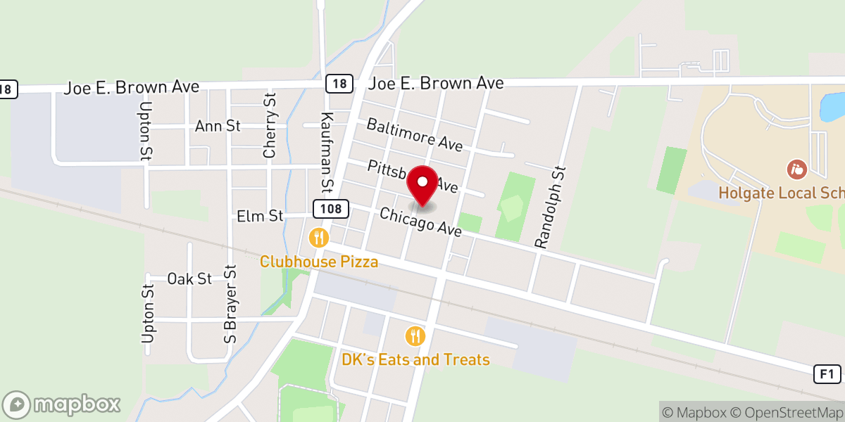 Map showing location of St Mary's Catholic Church