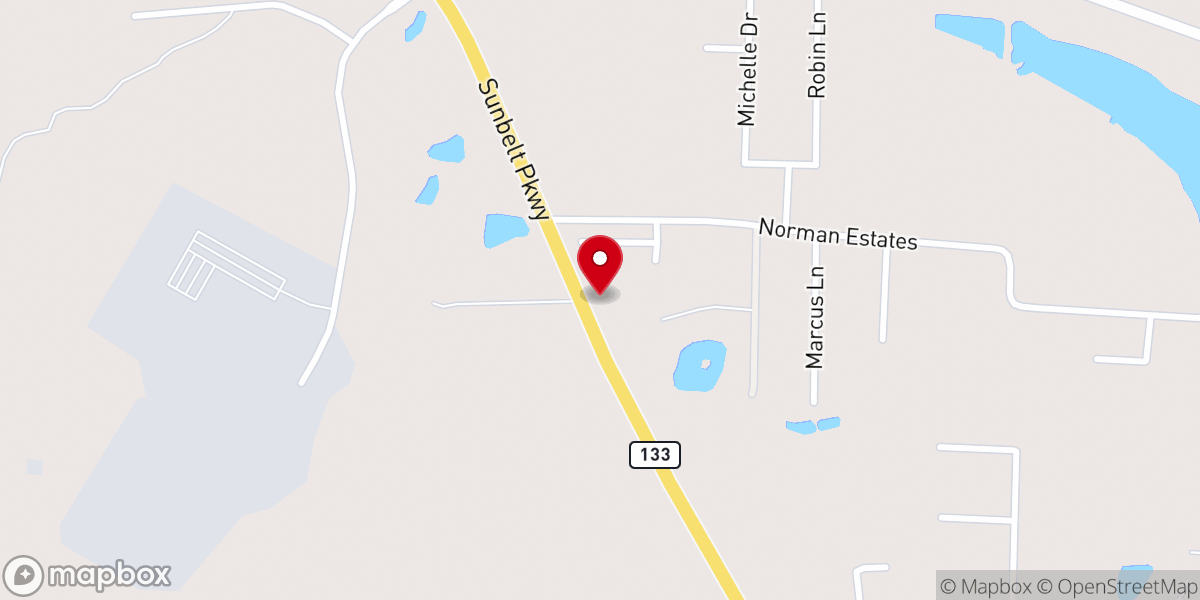 Map showing location of Christian Crusade Church