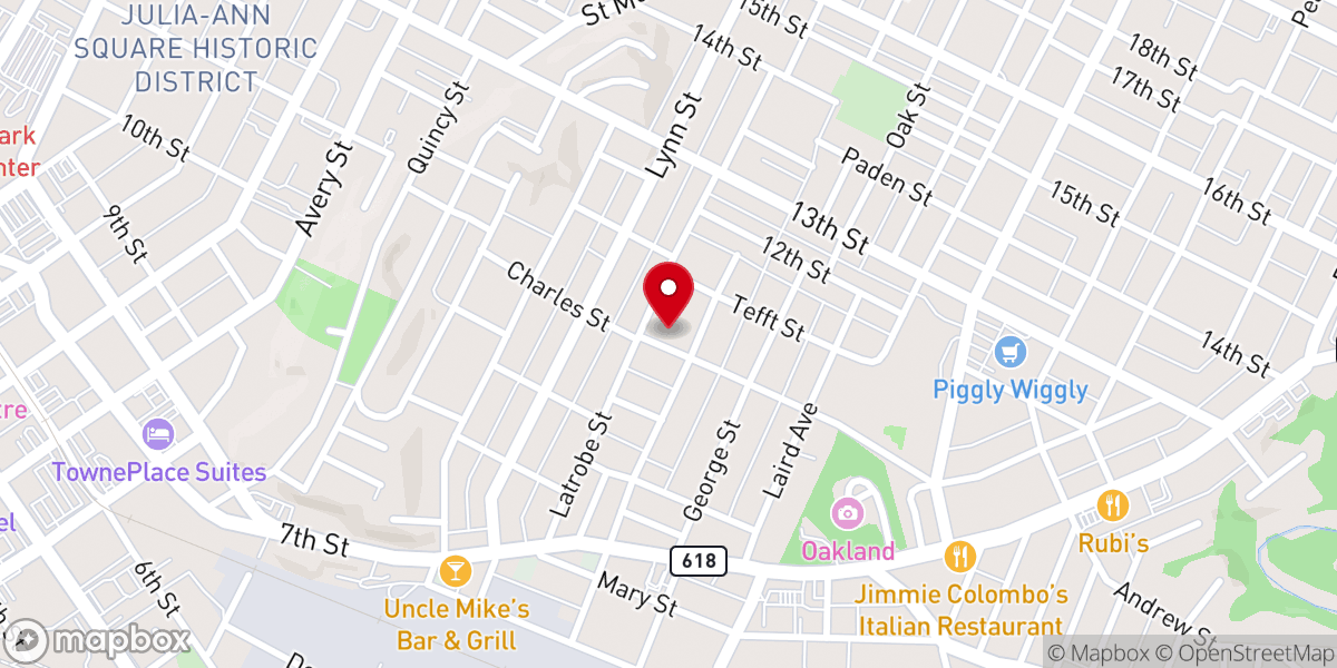Map showing location of Good Shepherd Episcopal Church