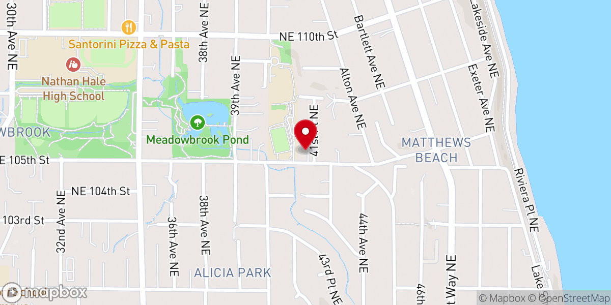 Map showing location of Korean Peace Presbyterian Church