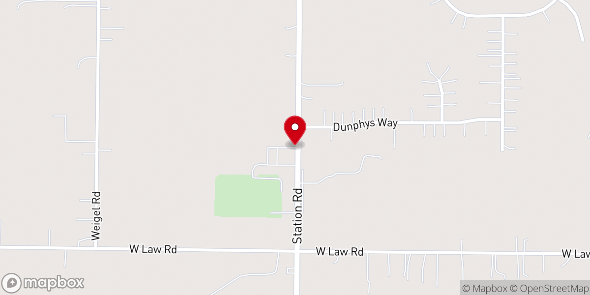 Map showing location of St. Martin of Tours Catholic Church Parking Lot