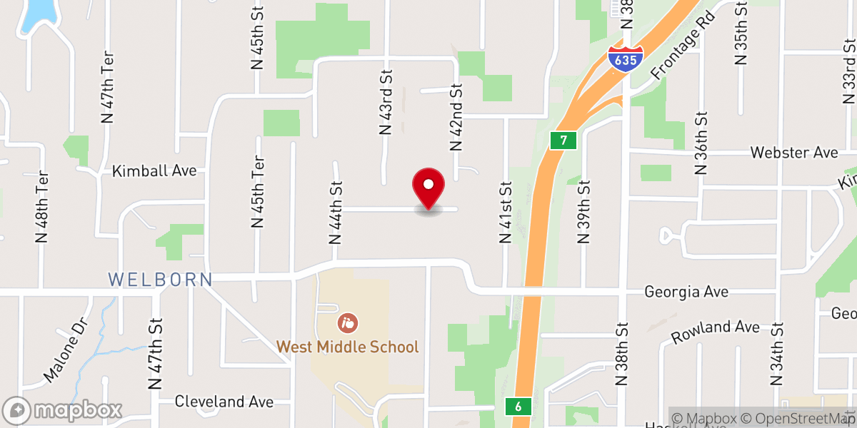 Map showing location of Poor of Jesus Christ Inc