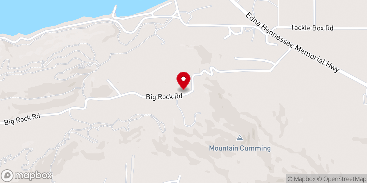 Map showing location of The Chapel on Big Rock