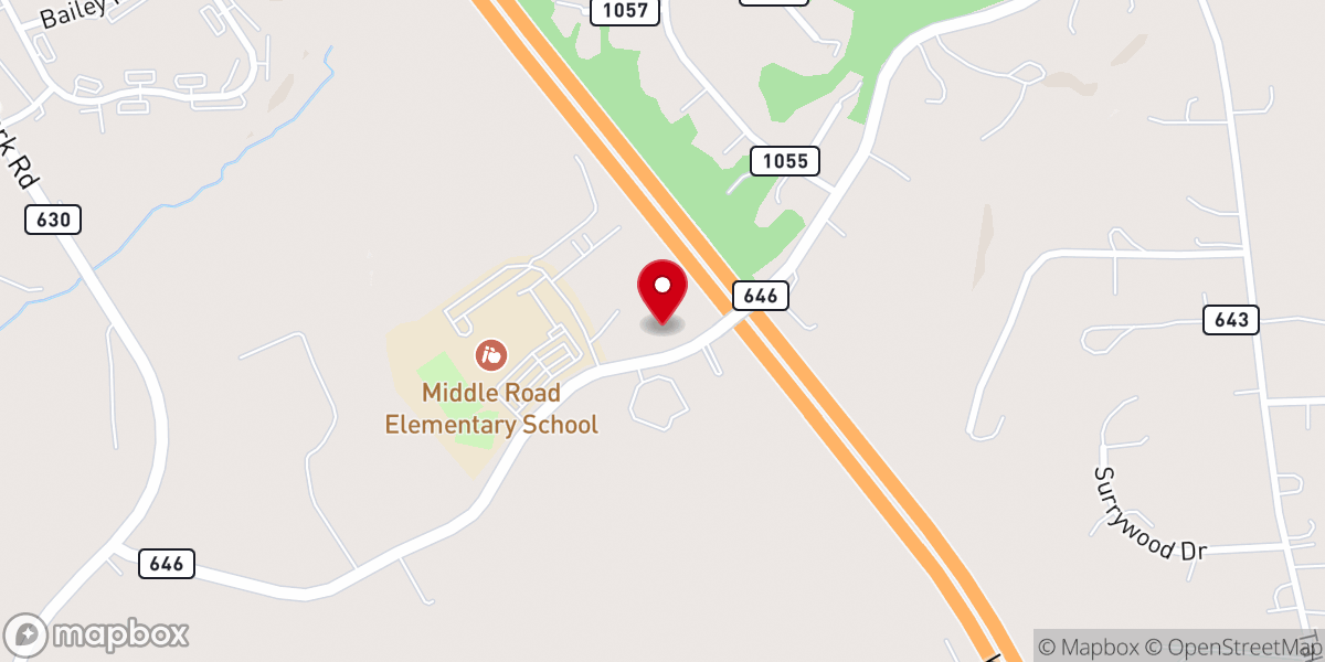 Map showing location of Saint Pauls Church