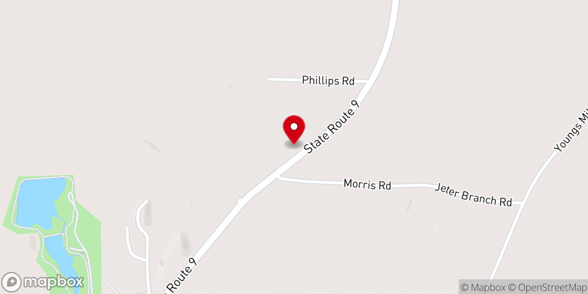 Map showing location of New Fellowship Church