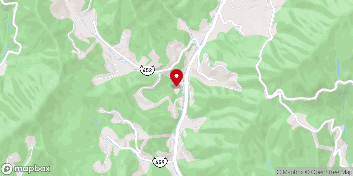 Map showing location of Wrights Creek Baptist Church