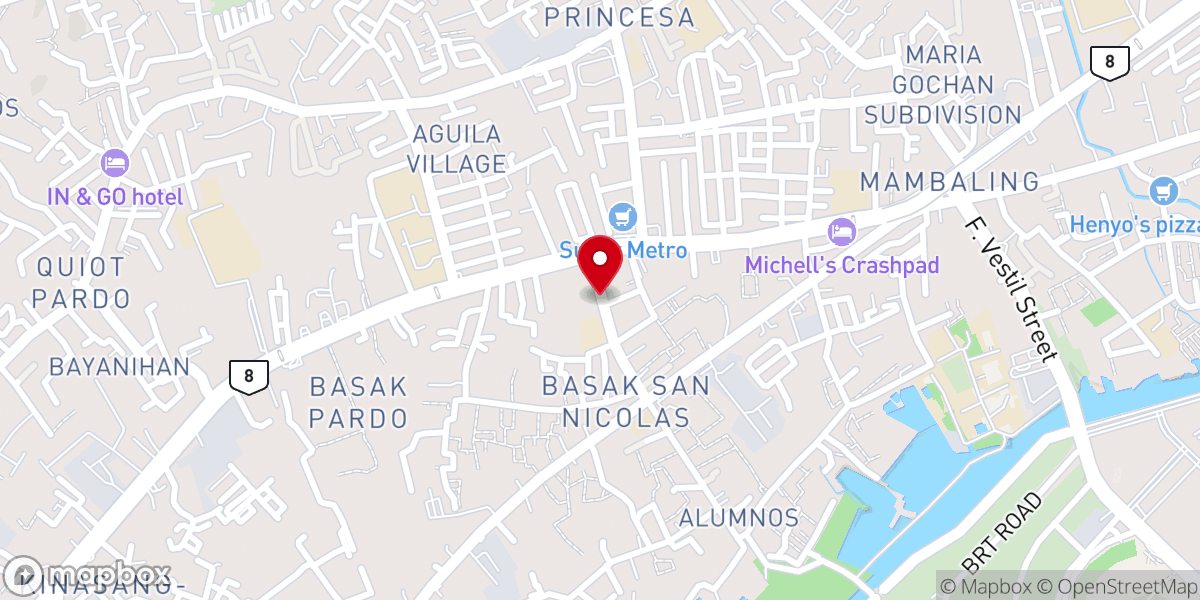 Map showing location of First Evangelical Free Church
