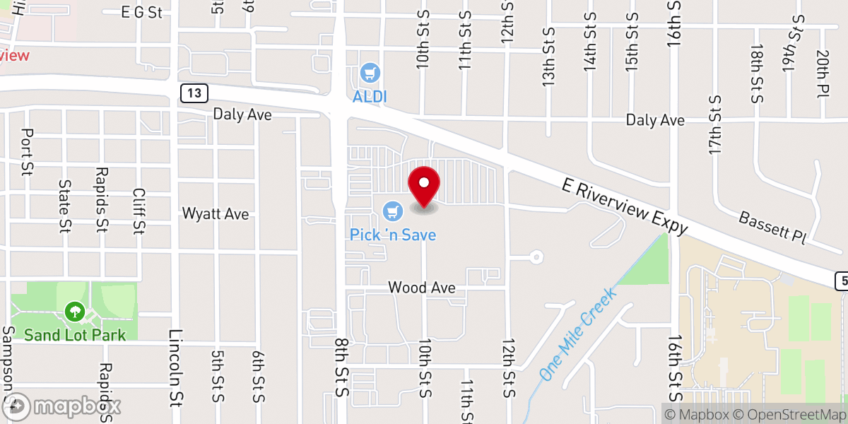Map showing location of Woodlands Church