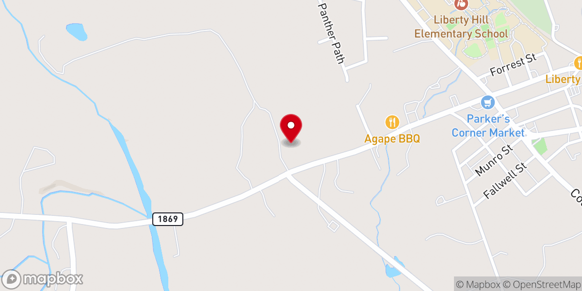 Map showing location of Christ Centered Community Services Inc