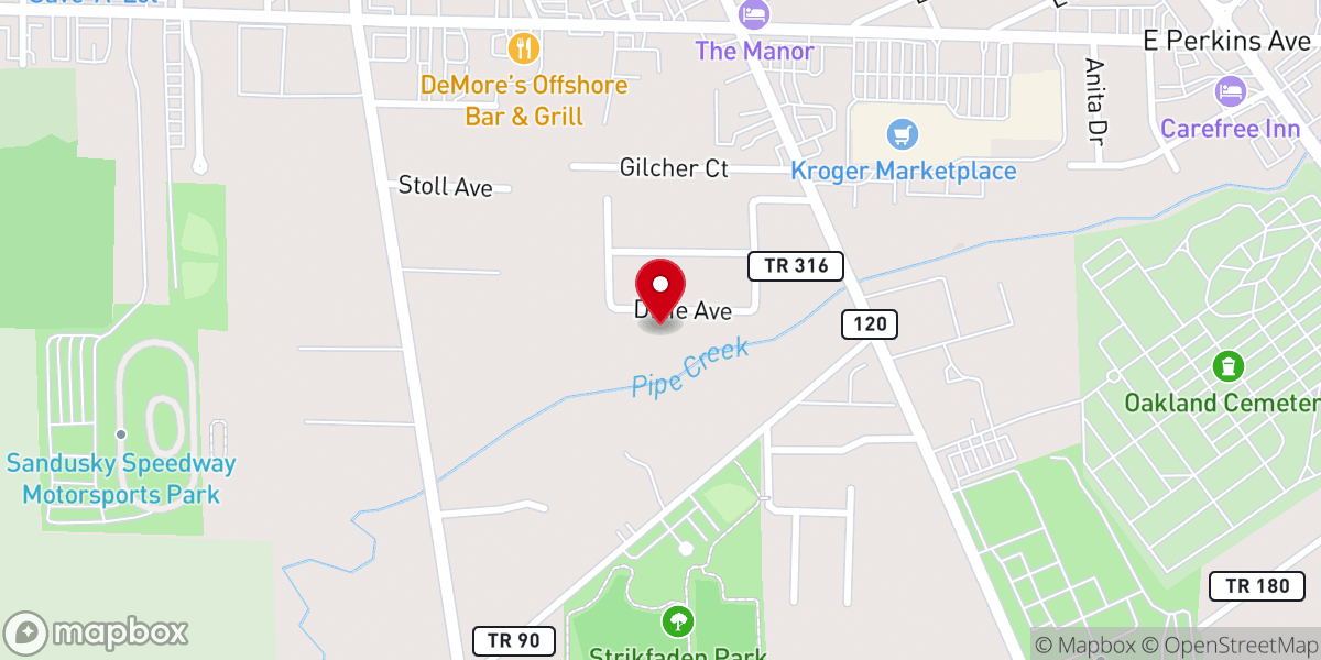 Map showing location of Providence Missionary Baptist Church