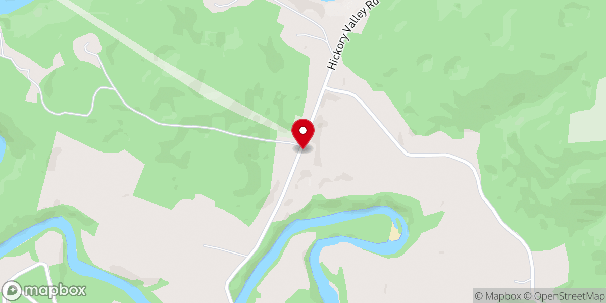 Map showing location of Haston Chapel