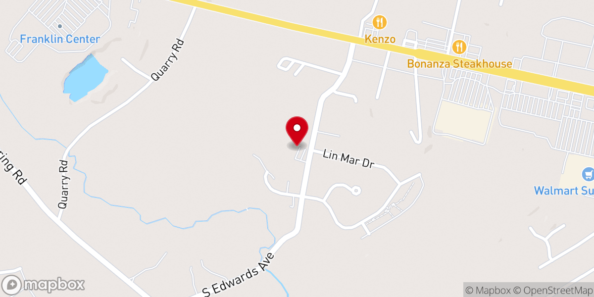 Map showing location of Grace Brethren Church