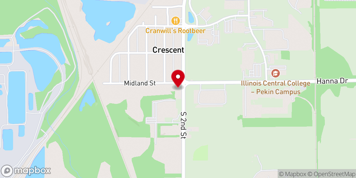 Map showing location of Normandale Reformed Church