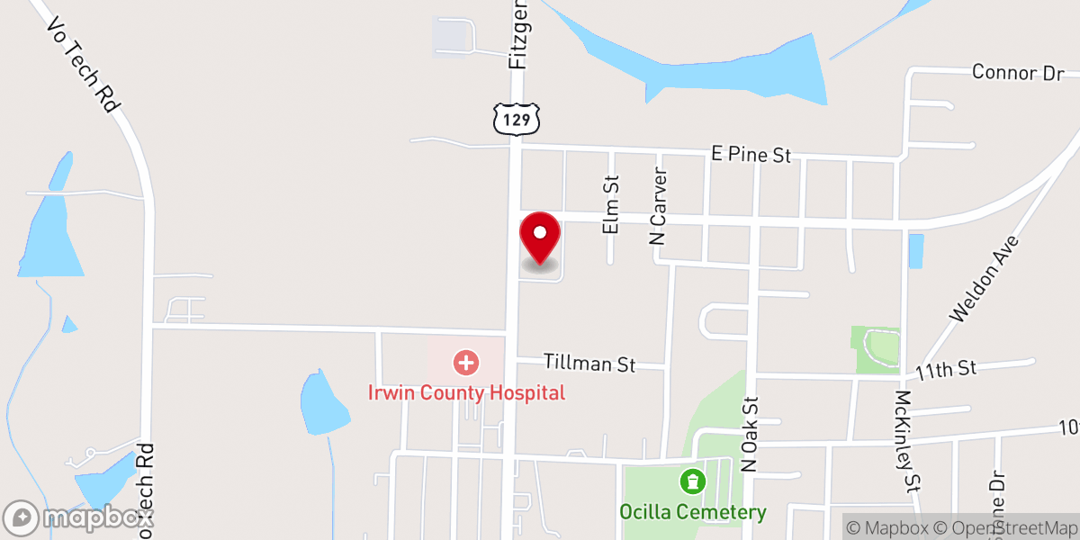 Map showing location of True Life Restoraton Center Inc