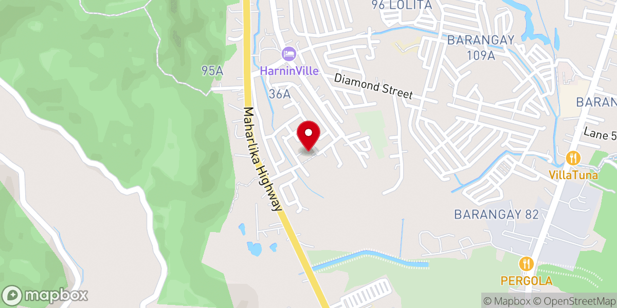 Map showing location of Imelda Village Catholic Chapel