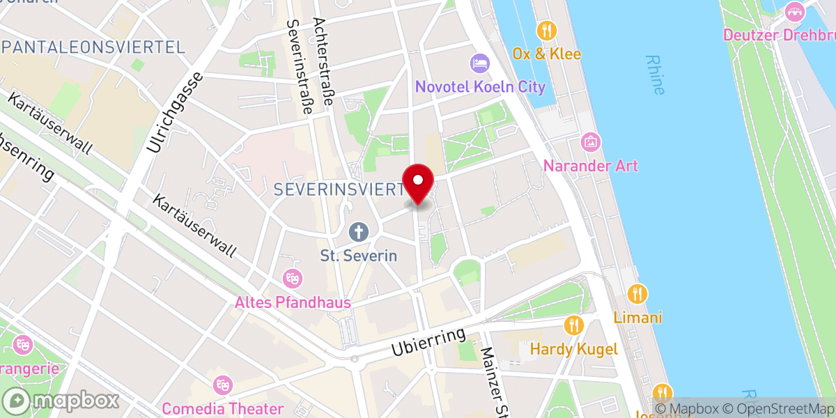 Map showing location of Jüdische Gemeinde Köln e.V.