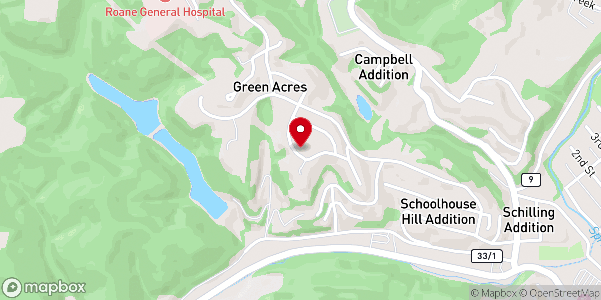 Map showing location of Lowe John W