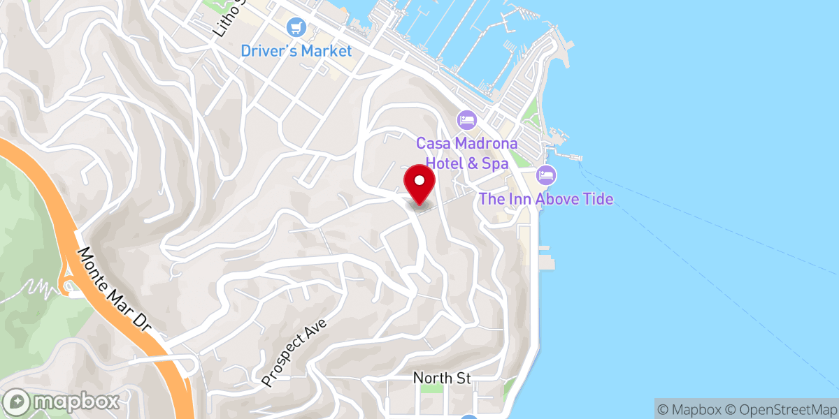 Map showing location of Christ Episcopal Church
