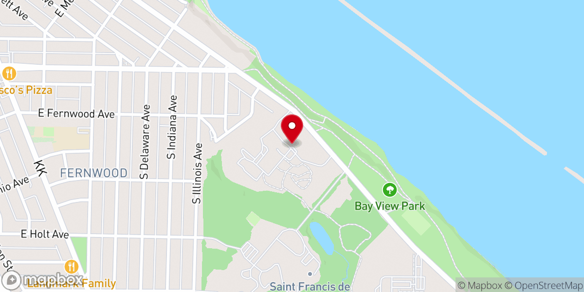 Map showing location of Sisters of St. Francis of Assisi