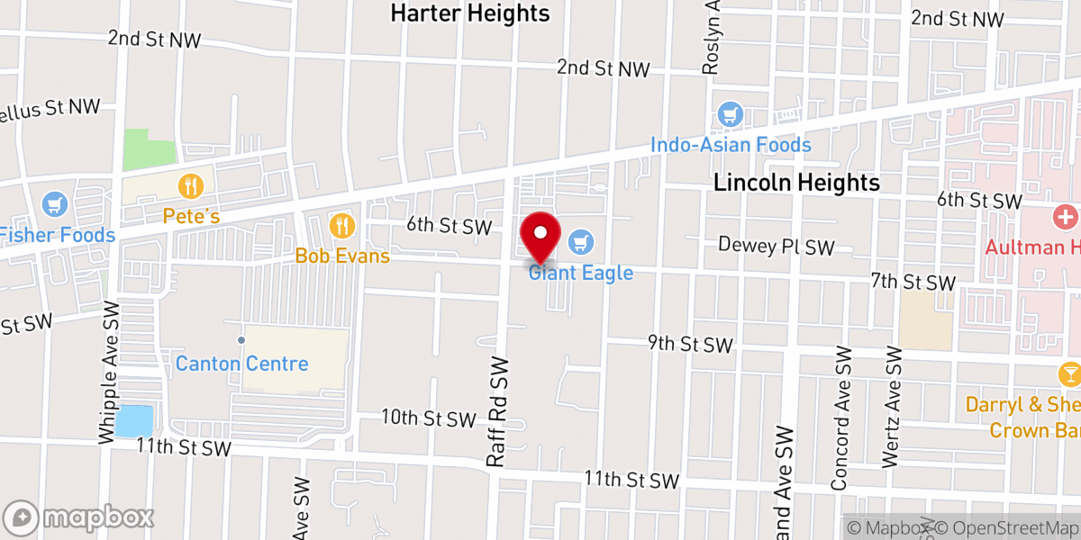 Map showing location of Zion Lutheran Church Elca