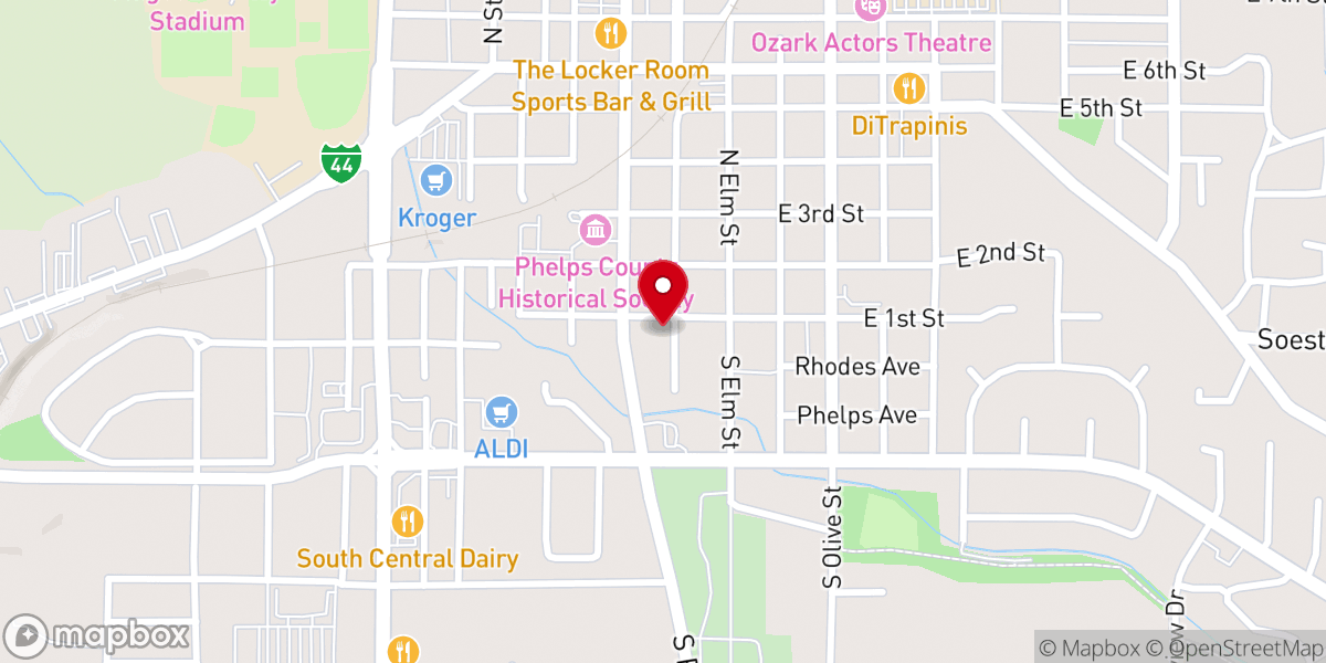 Map showing location of Rolla Community of Christ