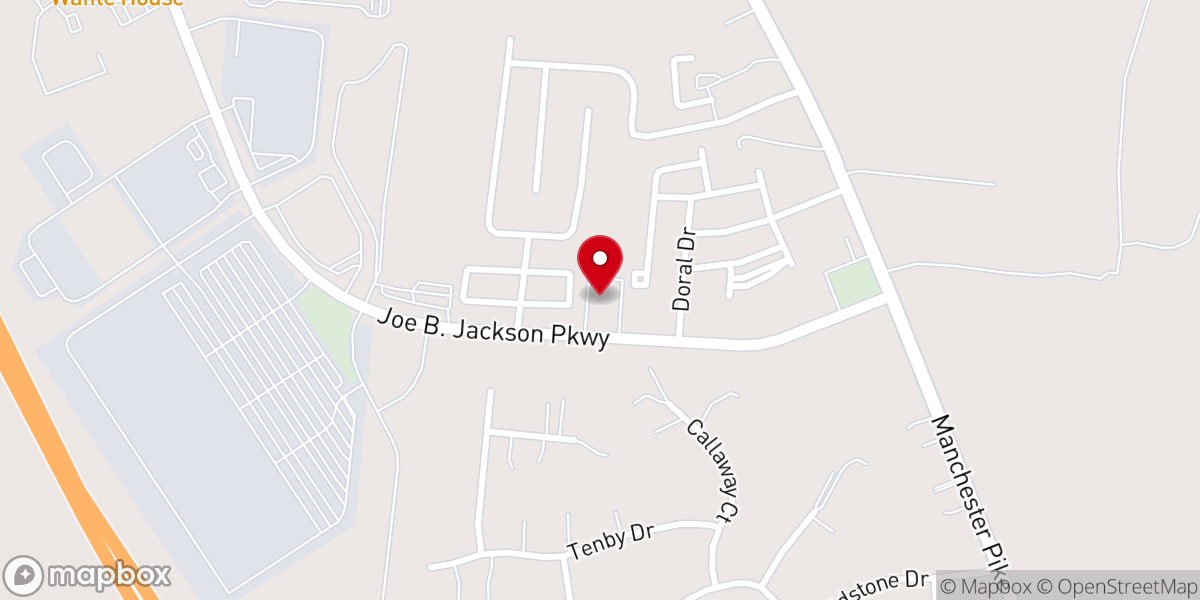 Map showing location of Calvary Church