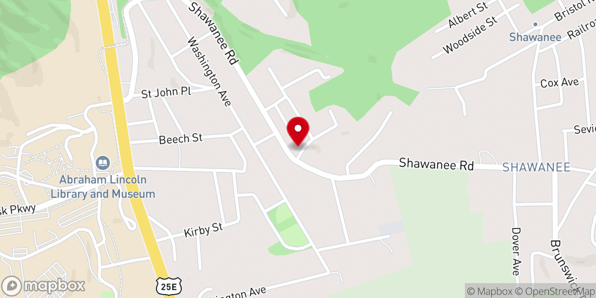 Map showing location of Living Hope Church