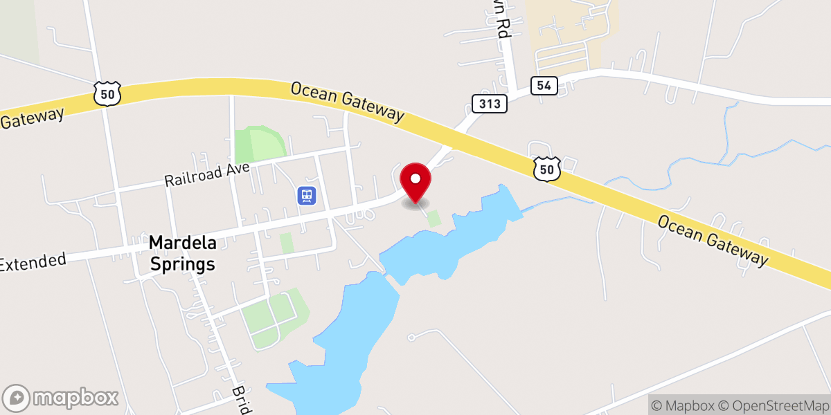 Map showing location of Mount Nebo United Methodist Church