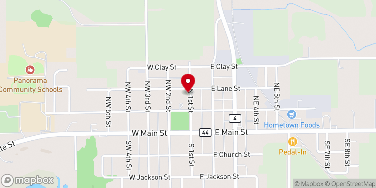 Map showing location of St. Cecilia Roman Catholic Church