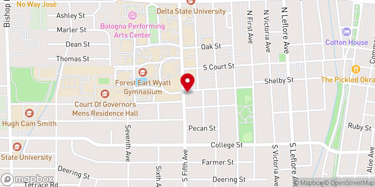 Map showing location of Bible Fellowship Cleveland