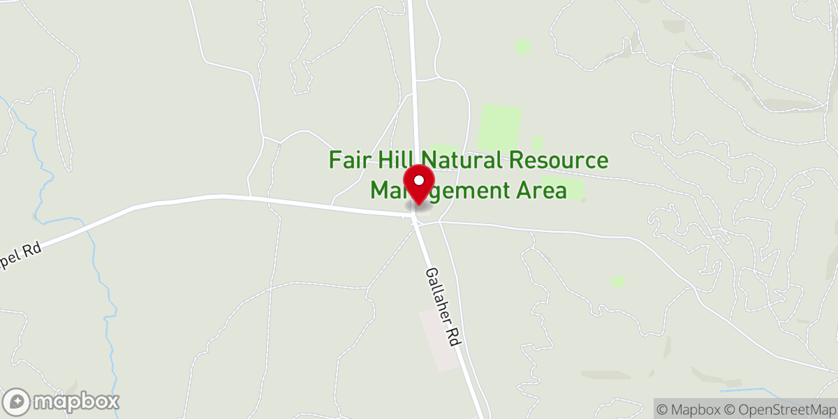Map showing location of Big Elk Chapel