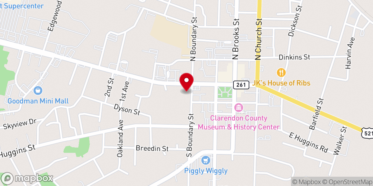 Map showing location of Faith with Works Ministries