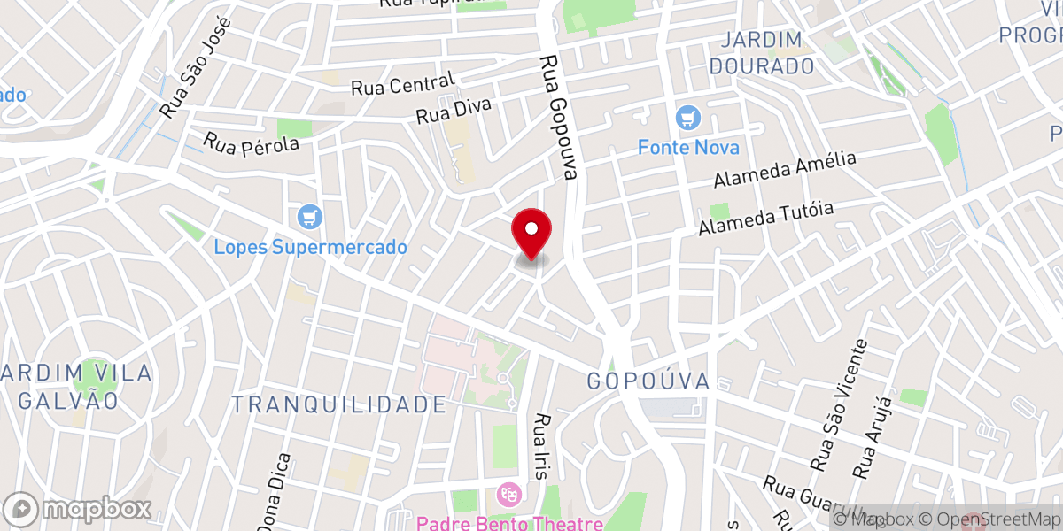 Map showing location of Paróquia São Francisco de Assis