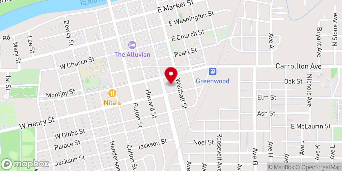 Map showing location of Jerusalem Church of God in Christ