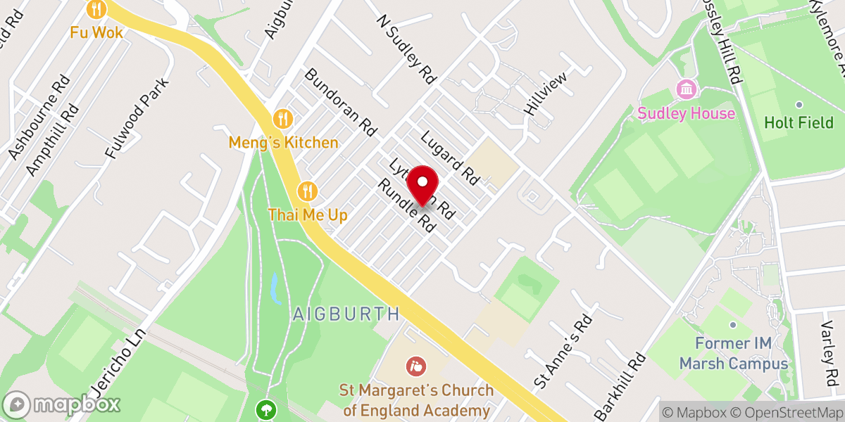 Map showing location of Aigburth Methodist Congregation
